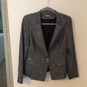 WHBM - Navy/White twill suit